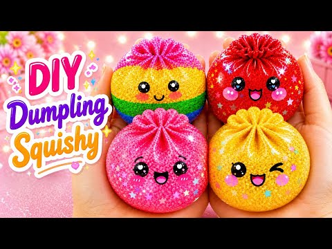 How to Make 4 Squishies at Home | DIY Dumpling Squishy | Easy Craft Ideas