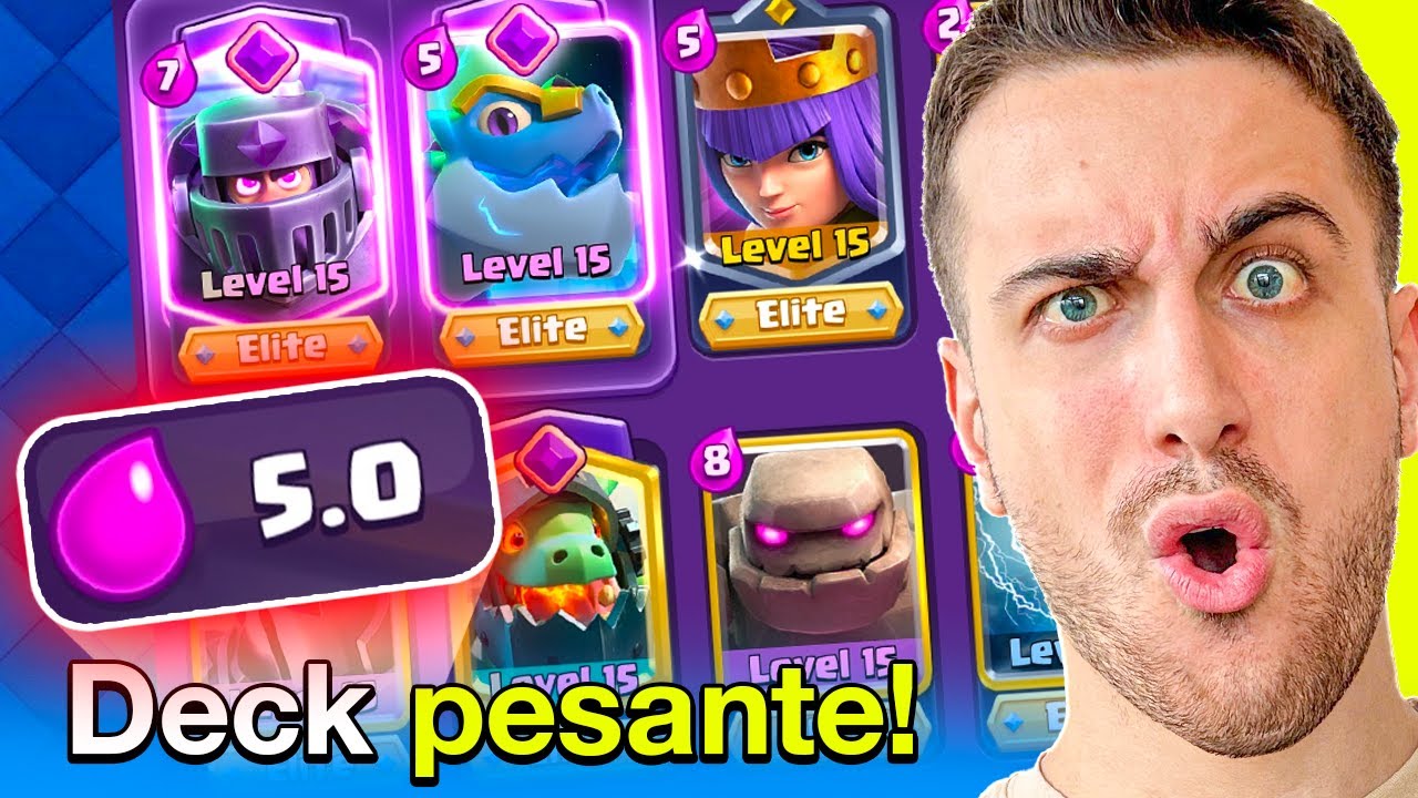 Creo DECK TOXIC da 5.0 di ELISIR e VINCO SEMPRE! Clash Royale ITA