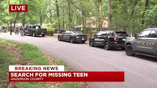 Deputies, dive team searching for missing teen in Anderson County