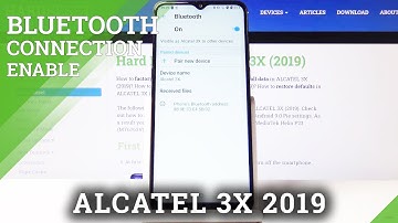How to Connect Bluetooth Device with ALCATEL 3X (2019) – Enter Bluetooth Settings