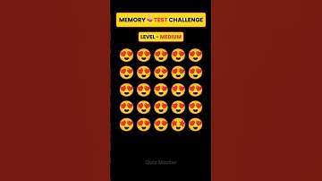 Memory Test 🤯 | IQ Test Puzzles and Riddles| Part 25 | #shorts #quiztime