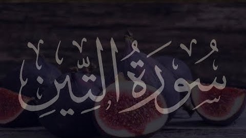 سورة التين كاملة بصوت الشيخ ماهر المعيقلي | Surah Al-Tin
