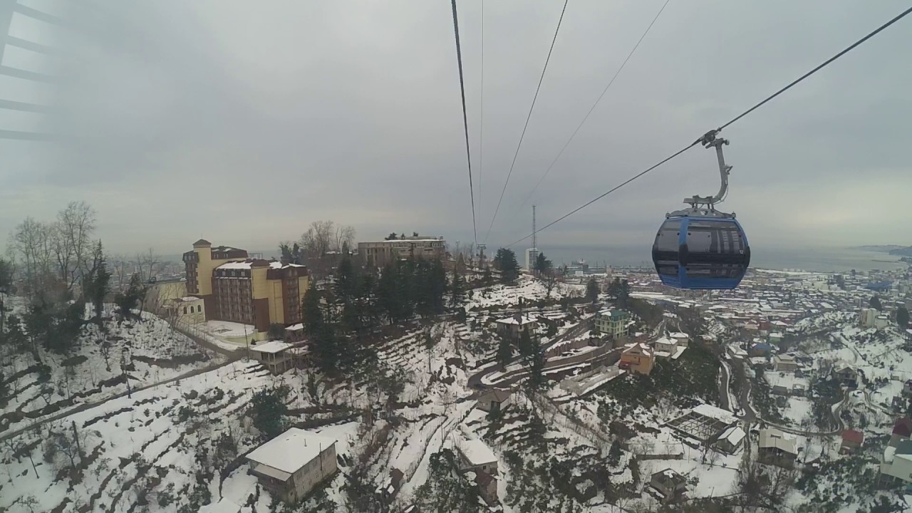 Batumi Cable Car Winter 2017 YouTube