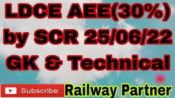 Crack LDCE AEE by SCR on 25/06/22 | Paper Analysis LDCE exam | General Knowledge & Technical Section