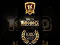 Llegamos a 1000 suscriptores - Reached 1000 subscribers 1K Creator 🎉 🙌