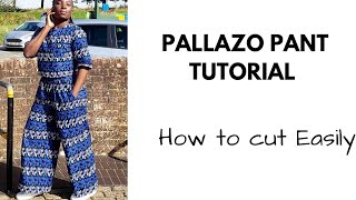 How to cut a palazzo pant. 