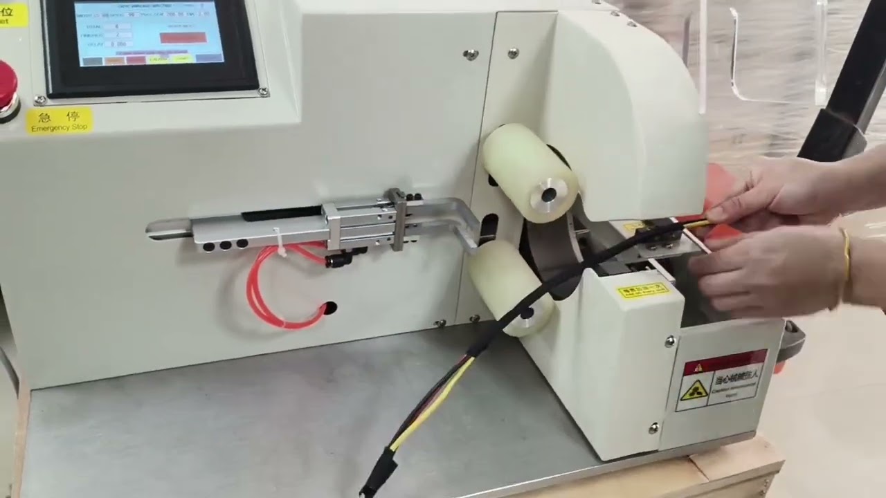 SR-303L Automatic Tape Wrapping Machine with Wire Clamp