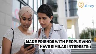 QuikSay  - Hyperlocal social networking app screenshot 1