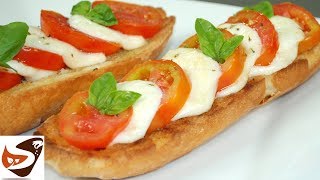 Insalata Caprese, aromatizzata con olio al basilico - Antipasti veloci