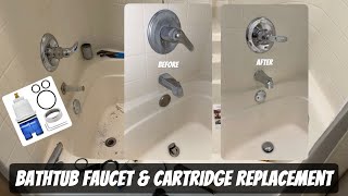 ✅Leaking Shower | How to Replace Delta Bathtub Faucet & Shower Valve Cartridge ￼| New Drop in Drain