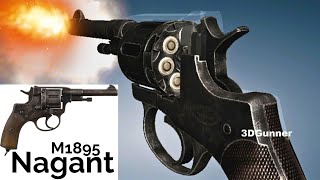 3D Animation: How a Nagant Revolver works