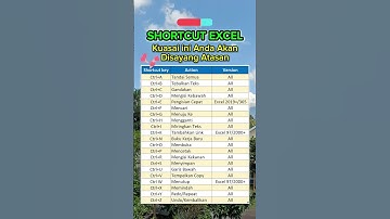 Kuasai Shortcut Excel ini Maka Anda Akan di Sayang Bos  #belajarkomputerpemula #excel #excel