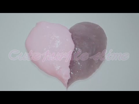 【ASMR】ふわふわ×普通　ピンク×紫ハートスライム♡【音フェチ】