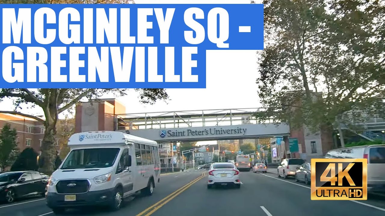 Jersey City drive McGinley Square to Greenville (4K) YouTube