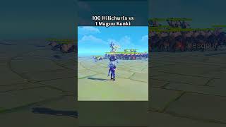 100 Hilichurls Vs 1 Maguu Kenki Who Will Win?