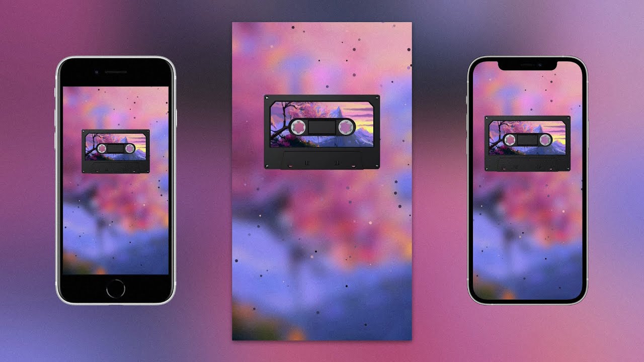 Dark Art Cassette with Rising Color Palette Particles | Spotify Canvas Video Demo