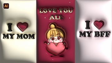 3D Inflated Designs in Adobe Illustrator 2023 #adobeillustrator