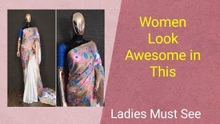 Digital Printed Hot New Japan Satin Silk Saree With Blouse Hot Sell Online Sumshy Saree