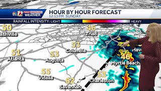 Milder highs and clouds return Sunday, warming trend begins