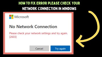 How to Fix Error Please Check Your Network Connection in Windows 11