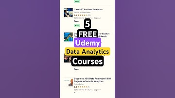 5 FREE Udemy Data Analytics Courses You Shouldn’t Miss! #freeudemycourses #dataanlysis #udemycourse