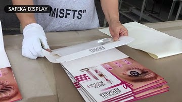 How to customize a cardboard tabletop display box for makeups ?