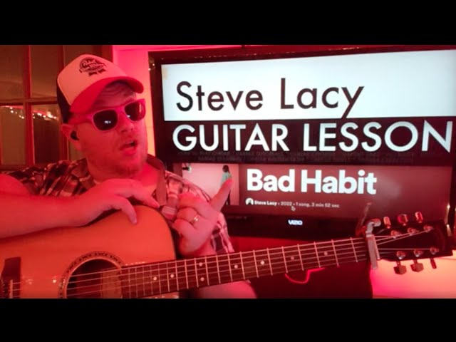 How To Play Bad Habit - Steve Lacy Guitar Tutorial (Beginner Lesson!)