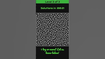 Can You Solve the 3-Level Maze? 🧩 Quick Brain Game!