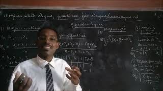 Arithmetic weighted geometric harmonic and quadratic mean