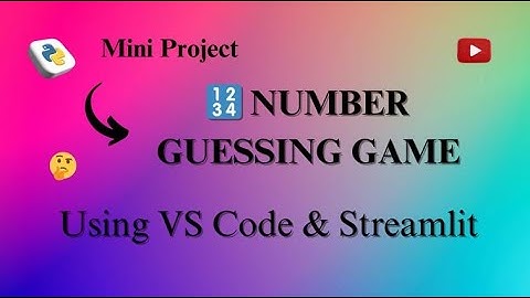 🎮 Build a Number Guessing Game with Python & Streamlit | VS Code Beginner Tutorial! 🚀