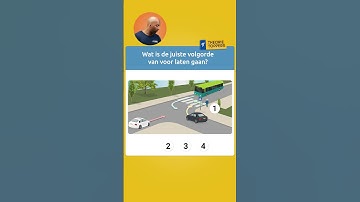 Juiste volgorde van voor laten gaan!