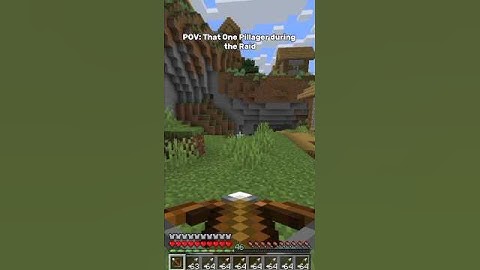 That one pillager during the raid 😂 #short #viral #minecraft #gaming #minecrafthumor #shortvideo