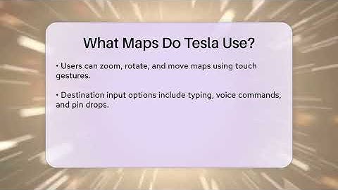 What Maps Do Tesla Use? - Talking Tech Trends