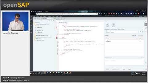 SAP Cloud Platform Git| SAPUI5 | Git | SAP Cloud. Week 2 Unit 3: 3-Way Merging with Conflicts