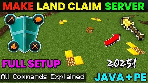 How to Make Land Claim in Minecraft || aternos Plugin Land claim full explained || 2025