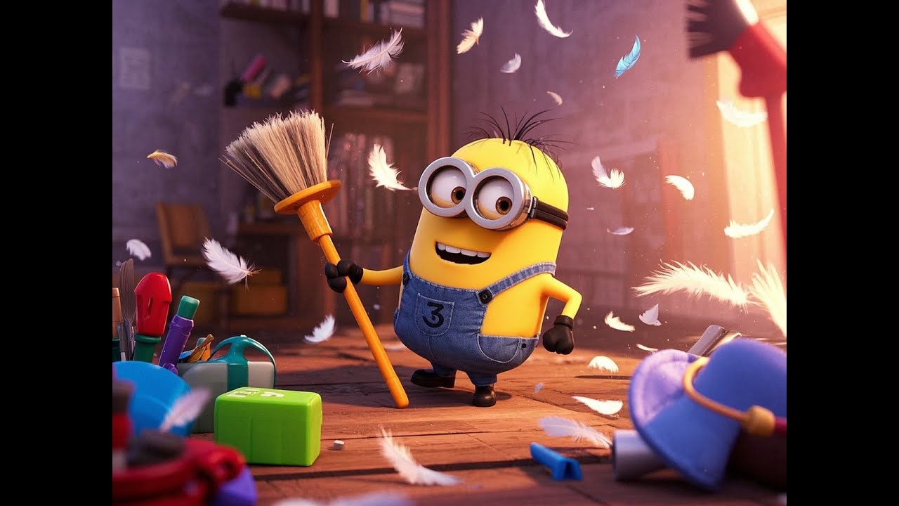 Minion They Tried to Clean the house It Did Not Go Well - YouTube