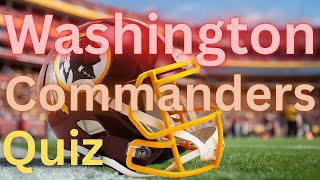 incorrect we have a fixed one. NFL Washington Commanders Trivia Quiz