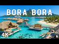 Bora Bora 4K Turquoise Lagoon Paradise Tropical Island Crystal Clear Ocean Scenery
