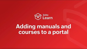 Adding Manuals and Courses to a Portal
