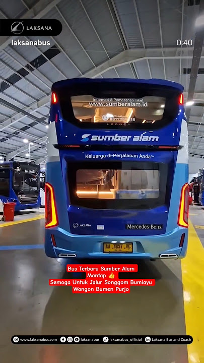Awesome ‼️ The Latest Sumber Alam Bus Made by Laksana Bodywork 🔥 #sumberalam #posumberalam #bus #...