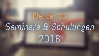 Blender-Workshops 2016 (in Hannover & München)