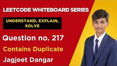 Leetcode 217: Contains Duplicate 💡| Solved Visually by Jagjeet Dangar