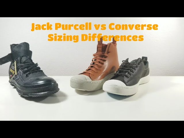 jack purcell sizing vs chuck taylor