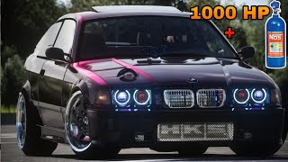 BMW E36 M50 TURBO 1000 HP + NOS HARD DRİVİNG @v.o.d.k.a.t.v
