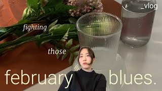 vlog| february blues, solo cafe dates, a day in brooklyn greenpoint, protecting my heart, making art