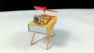 How to Make Flying Matchbox Helicopter Diy Toy Helicopter || How to make a Helicopter With Camera