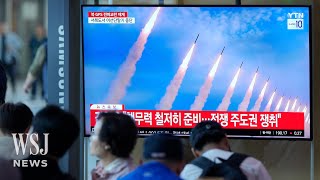 NuclearCapable Multiple Rocket Launchers Fired in North Korea Drill | WSJ News