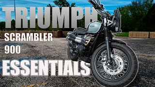Safety and Comfort focused MOTORCYCLE ACCESSORIES for Triumph SCRAMBLER 900.