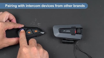 Freedconn Motorcycle intercom headset connect to other brands Cardo packtalk/FreedConn FG