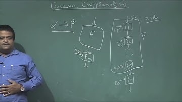 Lecture 50: Linear Cryptoanalysis #CH30SP #swayamprabha